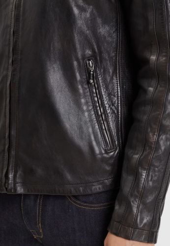 BLOUSON CUIR HOMME CONDOR AGNEAU ERMIS