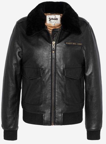 LCWLISAX BLOUSON PILOTE SCHOTT FEMME COL AMOVIBLE