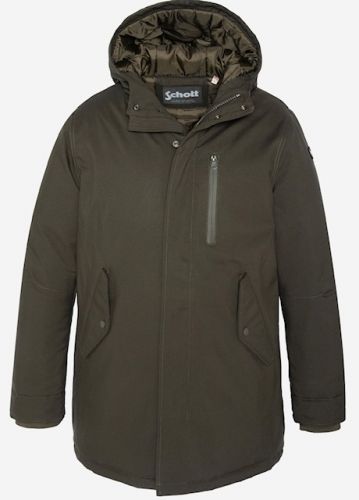 Parka artica f noir fourrure véritable homme à capuche - Revacuir