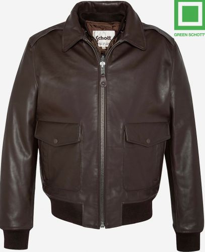LCFLYW22 PILOTE SCHOTT MARRON GILET AMOVIBLE