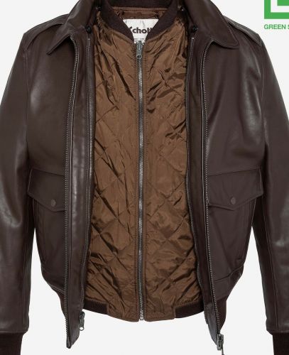 LCFLYW22 PILOTE SCHOTT MARRON GILET AMOVIBLE