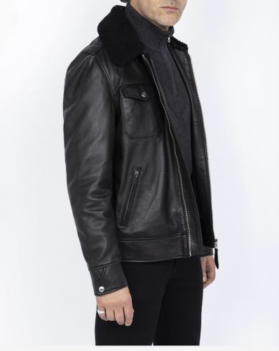 BLOUSON LCPOLICEX SCHOTT COL AMOVIBLE