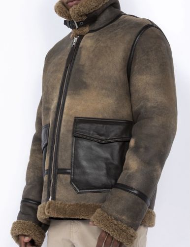BOMBARDIER SCHOTT B-3 LCSTATES MOUTON véritable