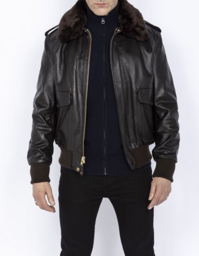 BLOUSON PILOTE MYTHIQUE USA 184SM marron