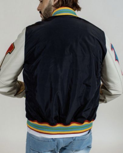 BLOUSON CUIR TEDDY SOX PRETO REDSKINS