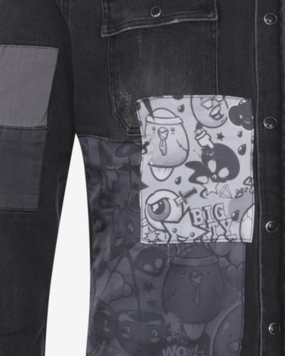 CHEMISE JEAN OSCAR C210 BLACK
