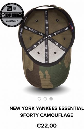 NEW ERA 9FORTY CASQUETTE CAMOUFLAGE Réglabe