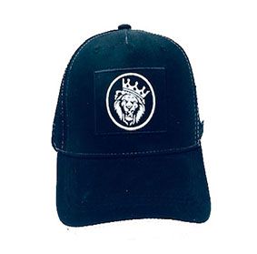 CASQUETTE KING LION Full Black brodé