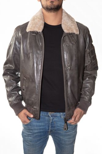 Blouson cuir homme Redskins Squad Mojito elephant