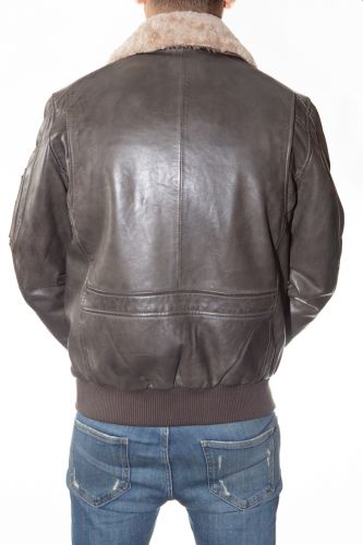 blouson cuir squad mojito de la marque redskins