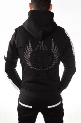 Sweat homme Horspist Leeds black/white.