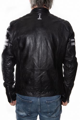 Blouson cuir homme Daytona Walker black