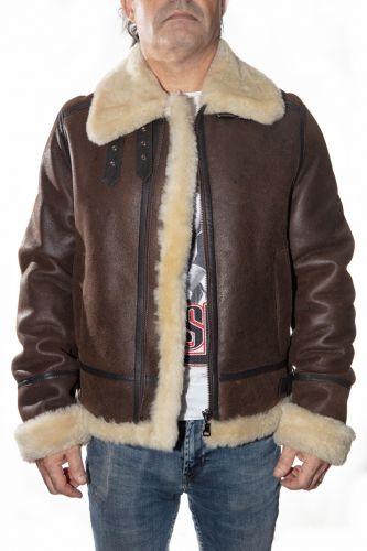Bombardier Homme en peau de mouton  