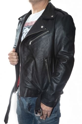 Perfecto cuir homme LADC Rocky Biber black