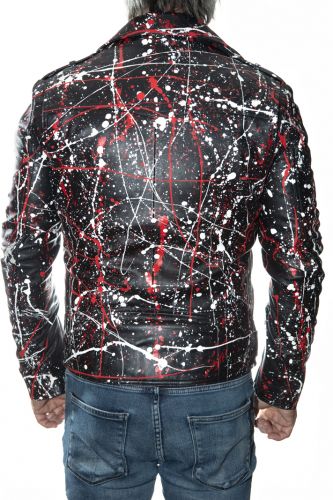 Perfecto cuir homme LADC Rocky Taching black
