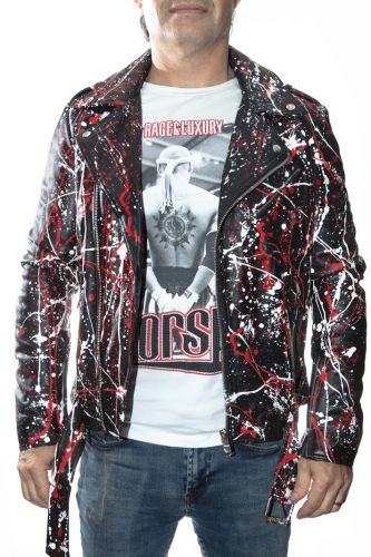 Perfecto cuir homme LADC Rocky Taching black