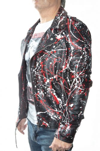 Perfecto cuir homme LADC Rocky Taching black