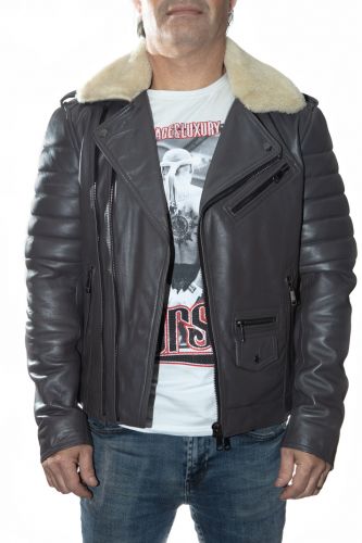 Perfecto cuir homme LADC Paris Milan dark moon