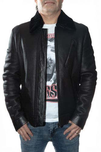 Blouson peau giorgio Lukian Noir
