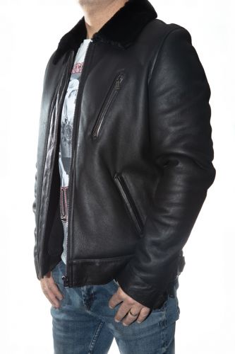 Blouson peau giorgio Lukian Noir