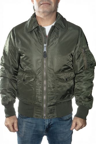 Blouson pilote homme Schott Ohara kaki