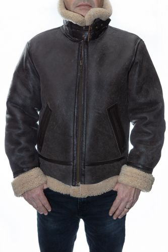 Bombardier peau retournée homme Revacuir G-bombardier beige