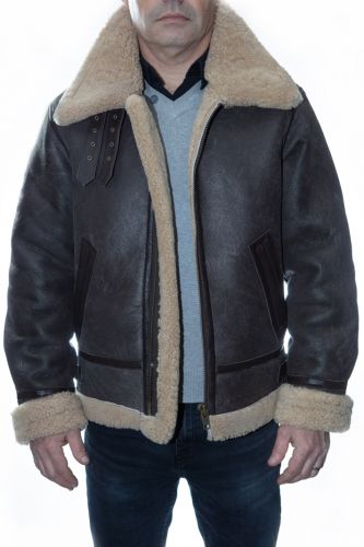 Bombardier peau retournée homme Revacuir G-bombardier beige