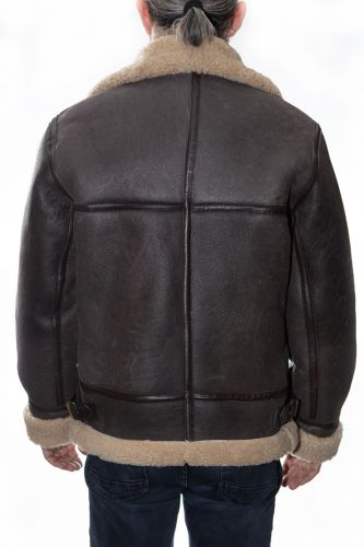 Bombardier peau retournée homme Revacuir G-bombardier beige