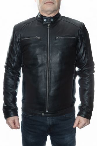 Blouson cuir homme Revacuir Deal noir