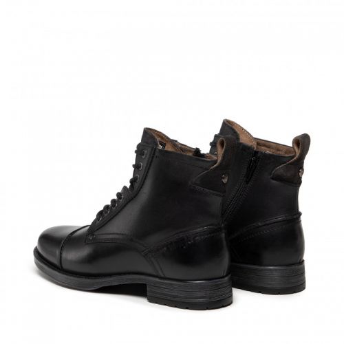 BOOTS CUIR WRANGLER NOIR MODELE MARLON 
