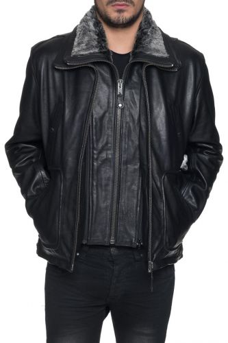 cuir schott homme