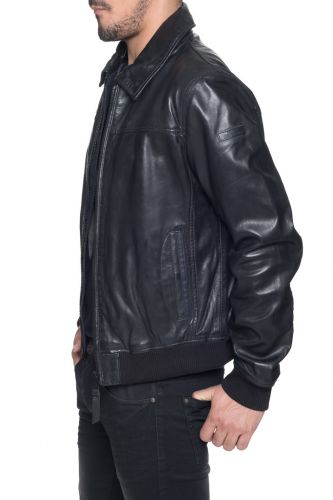 veste cuir homme redskins