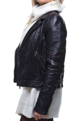 perfecto cuir agneau pour femme
