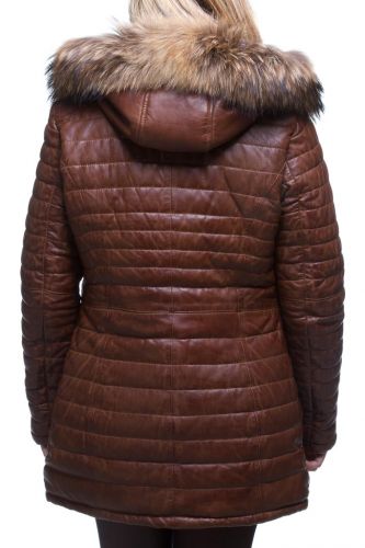 manteau cuir femme oakwood