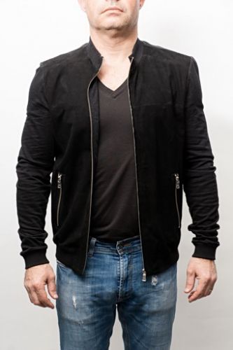 Blouson agneau velours