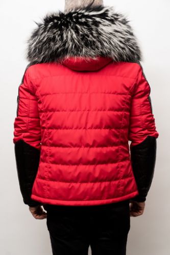 Blouson Ventiuno Modena Rouge Col Argenté.