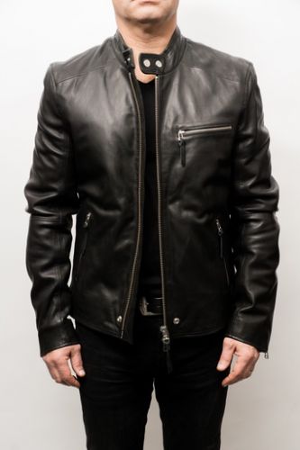 Blouson cuir Redskins Jack Vega noir.