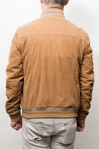 blouson en agneau velours 