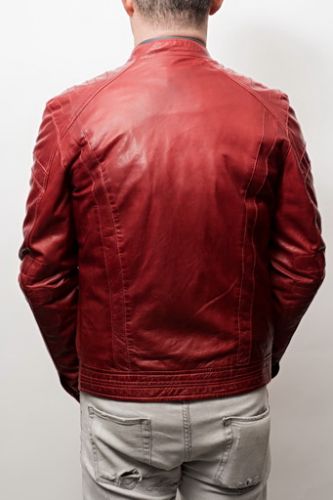 Blouson cuir Homme Daytona Mellington Red
