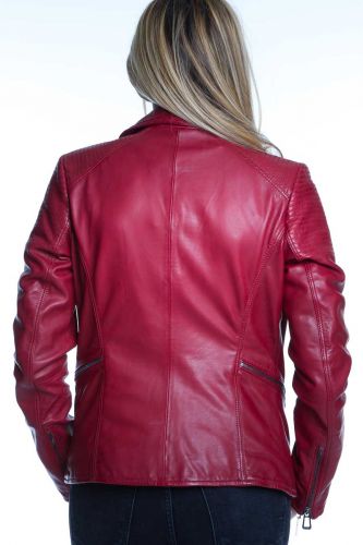 Blouson Cuir Rose Garden Missouri Dark Red