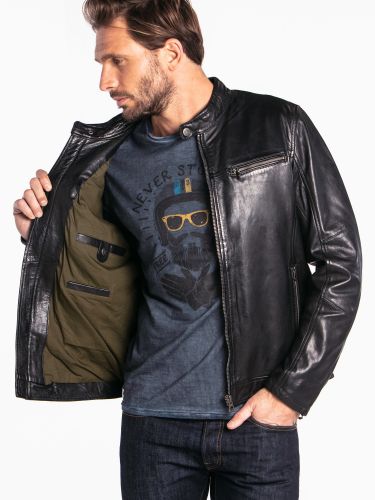 BLOUSON ALESSANDRO DAYTONA 73 AGNEAU POUIR HOMME