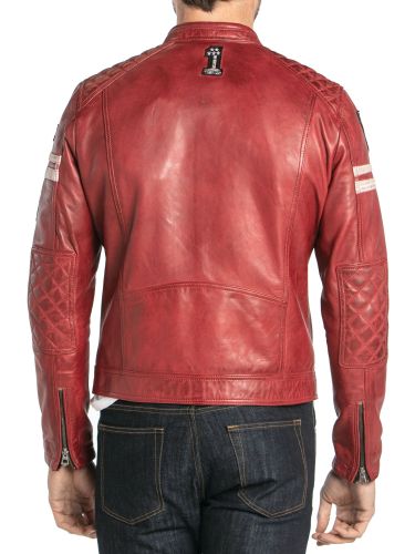 Blouson cuir homme Daytona WALKER ROUGE 