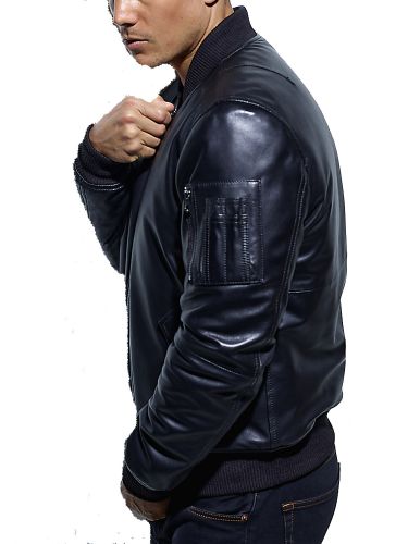 bomber cuir