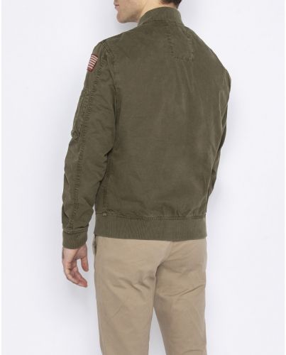 Blouson Bomber CLAY 2 KAKI homme SCHOTT