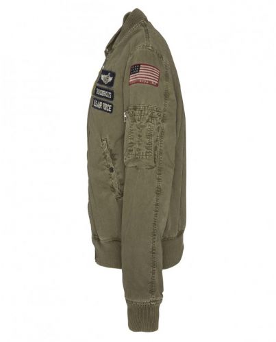 Blouson Bomber CLAY 2 KAKI homme SCHOTT