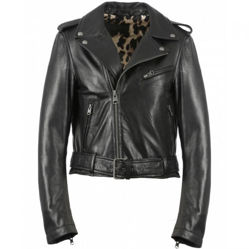 BLOUSON FEMME EN CUIR OAKWOOD NOIR RADIO