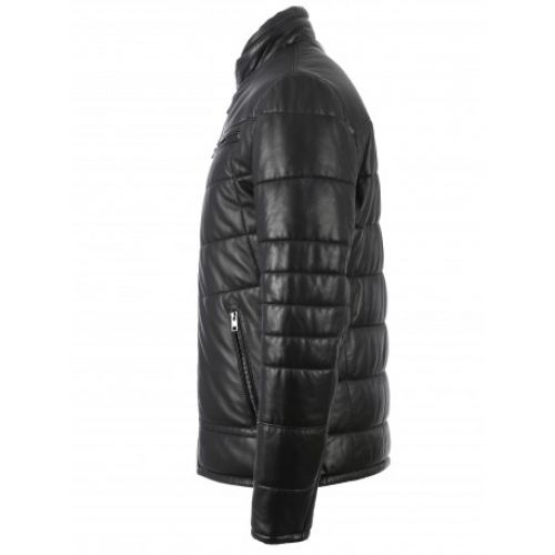 Blouson cuir homme Oakwood Ethan noir