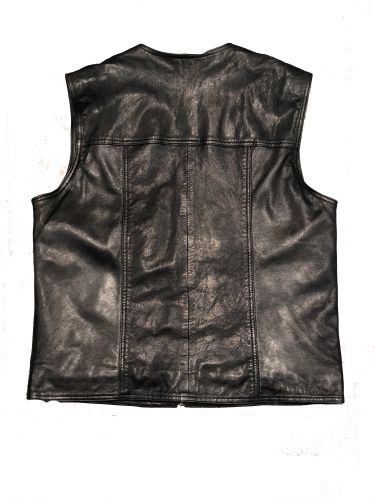 GILET REPORTER EN CUIR 