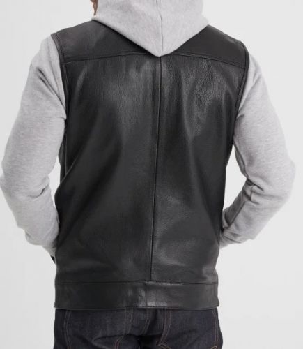 HOT ROAD GILET CUIR HOMME 