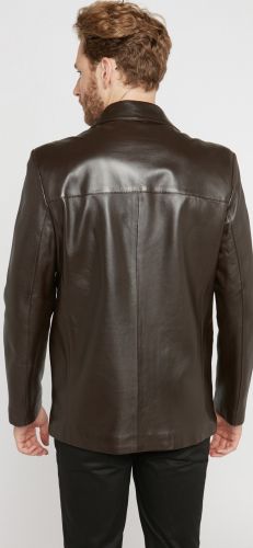 BLAZER EN CUIR GIORGIO GARY MARRON